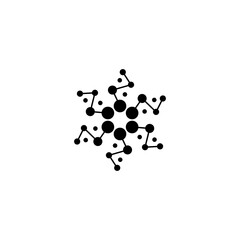 black and white molecule
