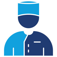 Bellboy Flat Blue Icon