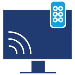 Swim Flat Blue Icon