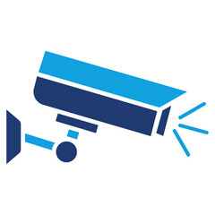 Smart Tv Flat Blue Icon