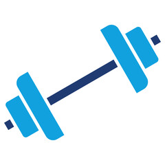 Gym Flat Blue Icon