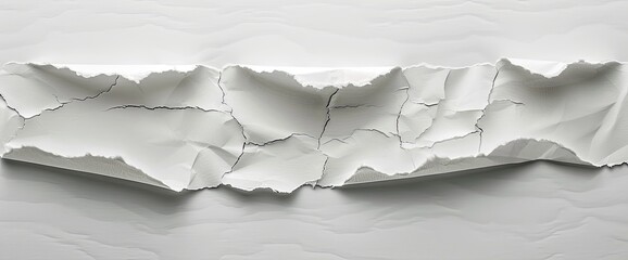 Torn paper reveals textured background. Mockup, header, banner, or presentation