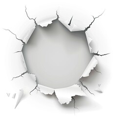 Torn Paper revealing plain background for poster with copy space, vector design