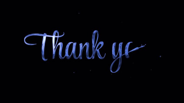 Thank you in a stylized blue font perfect for social media posts, thank you cards, website banners, appreciation messages.