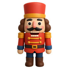 Festive 3D Nutcracker Cartoon Decoration for Winter Holidays