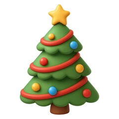 Crafting a Cute 3D Cartoon Christmas Tree Decoration for the Holiday Season