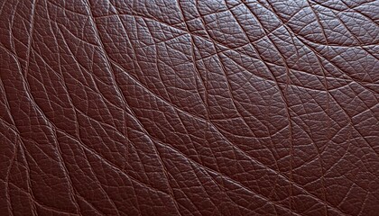 Deep brown leather, textured surface with subtle wrinkles and scratches,   leatherette,  grain