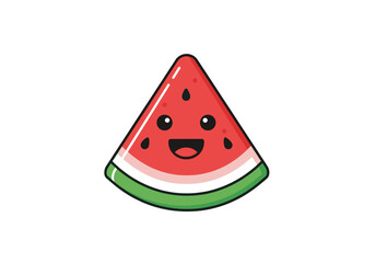Watermelon Slice Summer Logo