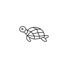 Turtle Vector Icon Sea Animal Reptile Illustration