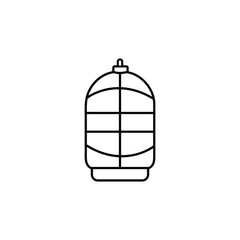 Birdcage Vector Icon Pet Cage Home Decor Illustration