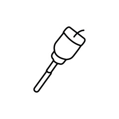 Dropper Tool Vector Icon Laboratory Equipment Medicine Illustration