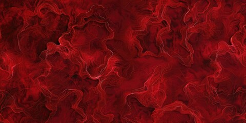 Red smoke swirls abstractly, filling the background. Use backgrounds, textiles