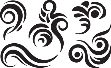 Elegant tribal swirls and flourishes add artistic flair