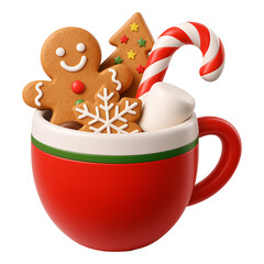 Christmas Mug With Cookies And Candy