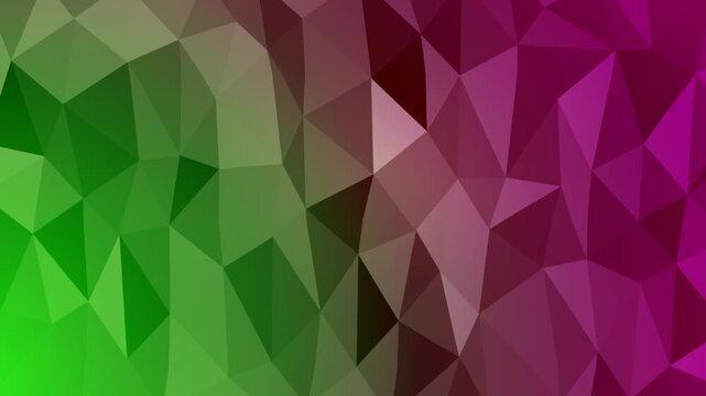 Abstract Geometric Background with Green and Magenta Gradient.