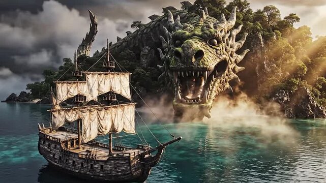 Dawn of the Dragon's Cove: A Cinematic and Mysterious Naval Discovery

