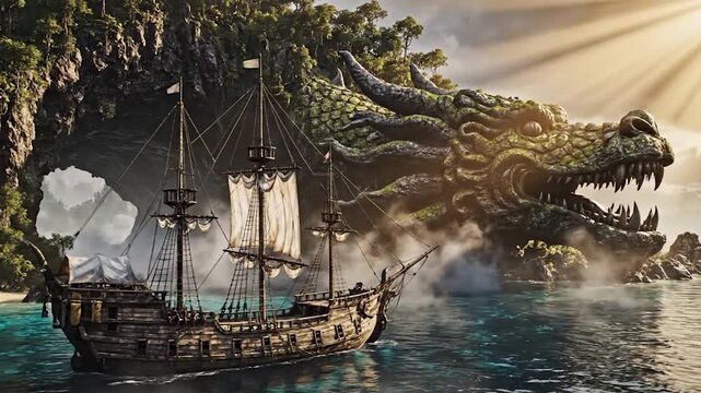 Isle of the Sleeping Serpent A Ship's Discovery in a Lost World
