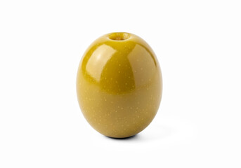 Fresh Green Apple Minimalist Studio Shot with Shine on Transparency