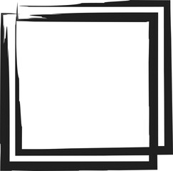 Brush square set. Shaped elements