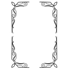 Silhouette frame decoration