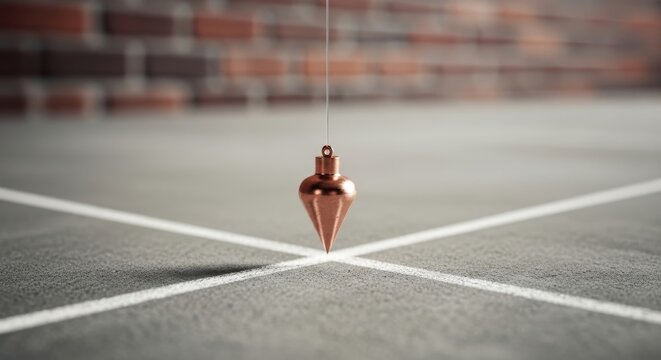 Plumb Bob Tool Precision Construction Measurement Building Level Ground
