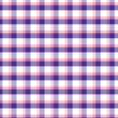 Purple and Pink Gingham Seamless Pattern - A bright and playful checkered background
