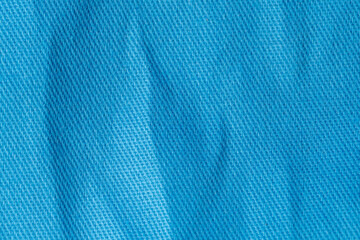 Wrinkled Blue Fabric Background