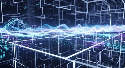 Diverse Business Team Collaborating on Project Data Using Augmented Reality Glasses