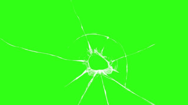 video animation visual background screen abstract Shattern, Broken cracks glass fracture effect on black background,
The glass break green screen background. footage of broken glass, 