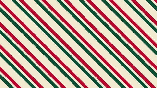 Diagonal red and green striped pattern background ideal for holiday designs, festive promotions, christmas cards, and seasonal projects.