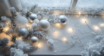 A beautifully set Christmas dinner table, glowing with warm candlelight and festive decorations, creating a cozy, inviting atmosphere for holiday celebration