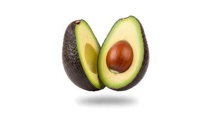 Delicious Avocado Cut in Half with Seed