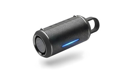 Sleek Portable Speaker Design Modern Audio Device Illustration