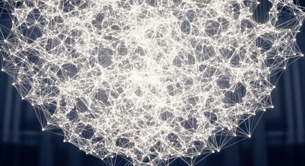 Network of Connections: A mesmerizing abstract network of interconnected lines and dots, suggesting complex data flow or the interconnectedness of ideas.