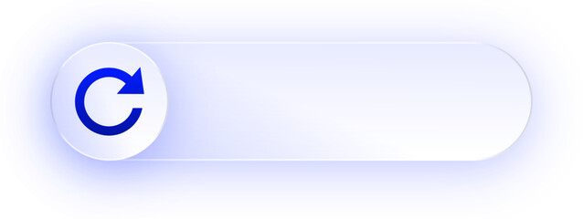 Obraz premium Glowing Reload Arrow Button