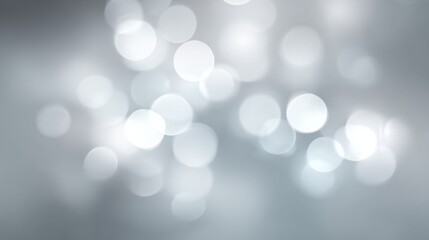 Elegant Abstract Silver Bokeh Background with Sparkling Light Effects for Festive and Luxury Designs