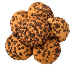 cookies isolated on white background，Cookies on a blank background, PNG, dessert food