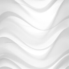 Obraz premium Abstract flowing white waves with subtle texture and soft lighting, elegant and clean background design