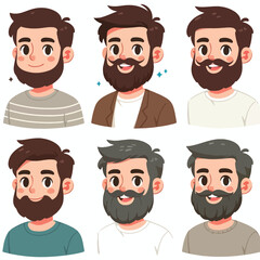 bearded man with minimalism