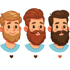 bearded man with minimalism