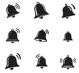  Notification Bell Icons for Alerts, Sound, and Communication Design Elements
