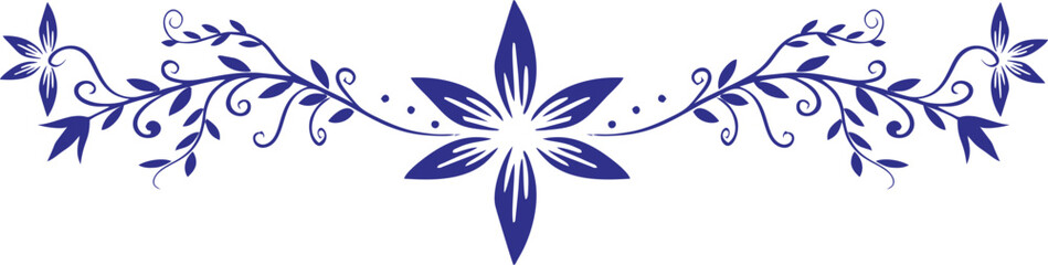 abstract blue and white  flower background