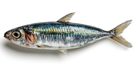 Fototapeta premium Isolated Sardine Fish on White Background