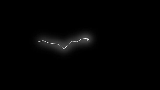 Electric lightning flash animation, Blue electric discharge or thunderbolt, glowing flash FX energy burst loop, hand drawn storm explosion boom, Electric effects FX of 2d motion graphics elements. 4k