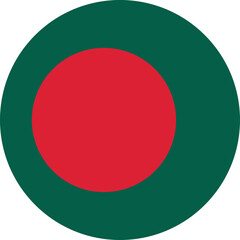 Bangladesh flag illustrator national of round