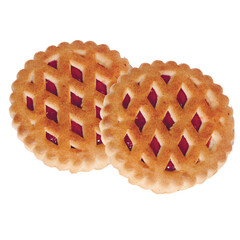 cookies on a white background，Cookies on a blank background, PNG, dessert food