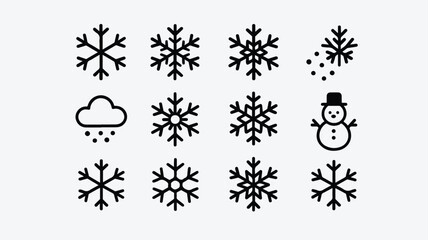 winter snow vectors graphic design.