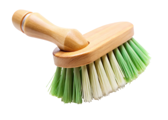 cleaning brush isolated on white background