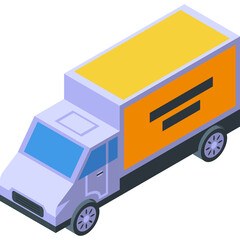 truck isolated on white