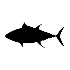 Obraz premium sea animal silhouette tuna